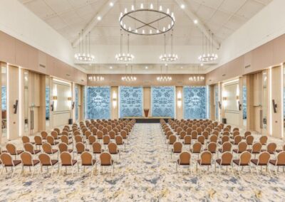 The Barracuda Ballroom, one of the largest pillarless ballrooms in Mauritius